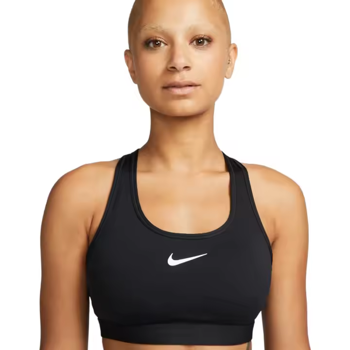 Sujetador Nike W Swoosh Med Spt Bra Negro Dx6821-010 Sujetador Deportivo - 1