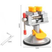 Juego De Joyería Vise Rotativo Universal Mini Mesa Bench Abrazadera De Tornillo Engrasado vice Ajustable Para Perforadora - details 7