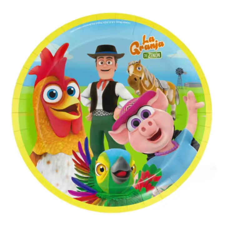 Liragram España - Platos de La Granja de Zenón - Pack de 8 Unds - 1