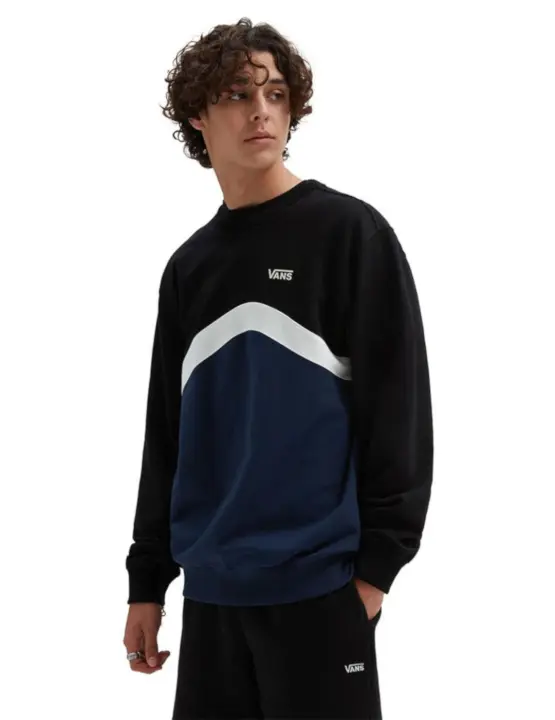 SUDADERA VANS SIDESTRIPE BLOCK NEGRA - 1