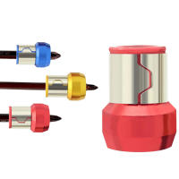 Portabits Magnético De Aleación Para Destornillador Eléctrico Anillo Magnético Fuerte Anticorrosión Doble Cabeza Desmontable Resistente a Explosiones No Slip Tamaños Variados - details 1