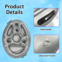 1pc Forma De Hielo Inflable Para Fiesta Barra De Hielo Con Portacerveza Bandeja De Bebidas Con Hielo Soporte Inflable Para Fiesta - details 7