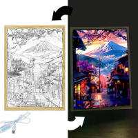 Lámpara De Pared LED Con Fotografía De La Montaña Fuji De Japón Lámpara Nocturna Decorativa Para El Hogar Regalo De Navidad Forma De Luna - details 1