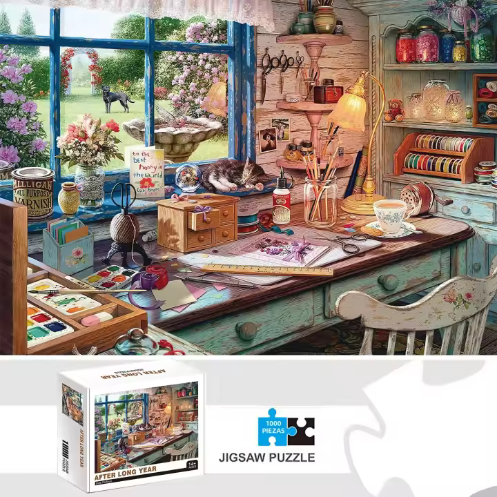 Rompecabezas De 1000 Piezas Jigsaw after Long Year Para Adultos Juego De Sala De Estar Divertido Y Educativo Para Familia - 1