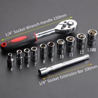 Herramienta de Mano Kit de Reparación de Autos Herramientas Mecánicas Universales de 3/8'' 1/2'' 1/4'' DR Set de Enchufes para Reparación en Casa - details 19