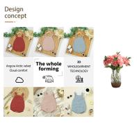 Set de Monos para Niña recién nacida de 0 a 18 meses, mono tejido sin Mangas con neumáticos Rosas, sombreros, Ropa, traje de Invierno - details 1