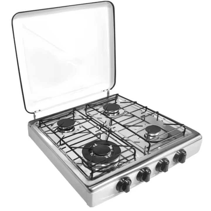 Hornillo de gas Vitrokitchen 452BB - Color Acero Inox  - 4 fuegos/zonas - 1