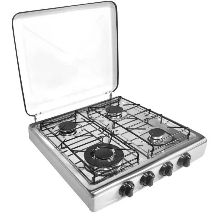 Hornillo de gas Vitrokitchen 452BB - Color Acero Inox  - 4 fuegos/zonas - 1