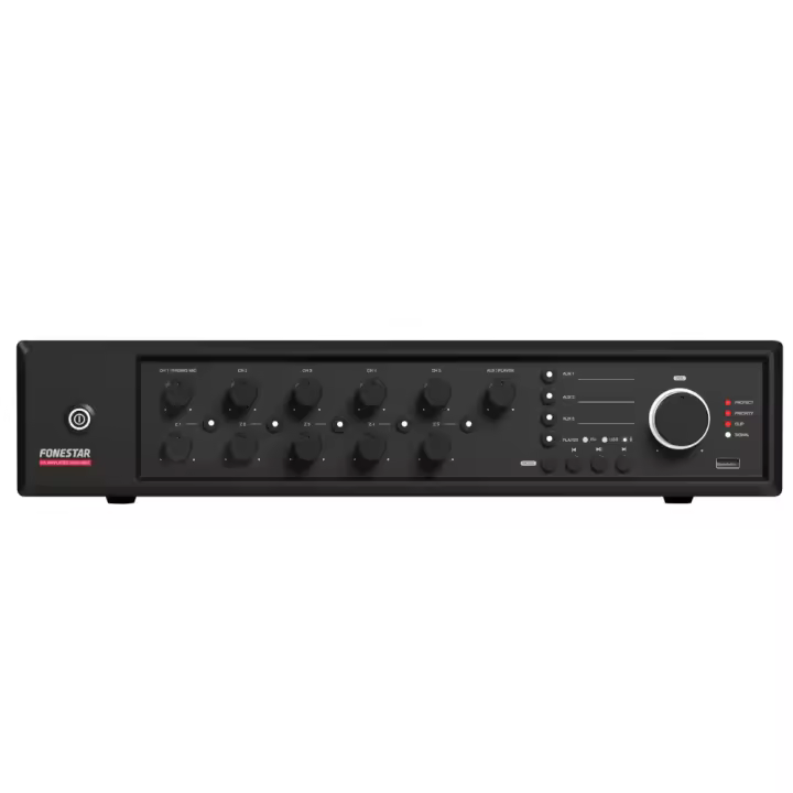 Amplificador Pa 480wrms 5zonas Usb/fm Fonestar Max-480z - 1