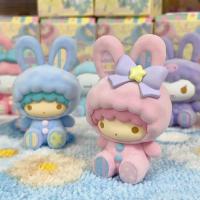 Caja Sorpresa De Muñecos Sanrio Little Rabbit Serie Decoración De Escritorio Para Niñas Cinnamoroll Kuromi Melody Figura Hecha a Mano Regalo - details 7