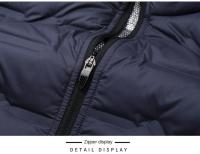 Chaqueta De Pato Acolchada Exterior Para Hombre Casual Con Capucha Impermeable Y Respirable Para Otoño E Invierno Cálida Y Ligera - details 12