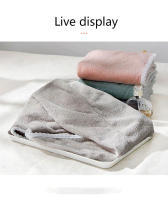 Bolera De Secado De Pelo De Doble Capa Coral Velvet Super Absorbente Toalla De Secado Rápido Para Ducha Capa Suave - details 1