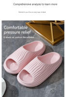 Pantuflas De Baño Para Mujer Y Hombre Con Plataforma Gruesa EVA No Esmerilada Interior Suave Sandalias De Verano Antideslizantes Flip Flops Para Uso Doméstico - details 4