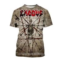 Camiseta 3D Personalizada Exodus Para Hombres Y Mujeres Estilo Hip-Hop Harajuku Callejero Punk Casual Transpirable De Verano - details 9
