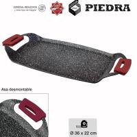 STARLEY-Lifestyle Plancha Lisa Aluminio Forjado Sartén Para Barbacoa Multifunción Con Mangos De Silicona Extraibles Antiadherente Resistente Para Horno Inducción y Todo Tipo De Fuegos - details 4