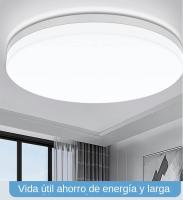 Lámpara De Techo LED Ultrafina Y Redonda Para Habitación Iluminación Moderna Para El Hogar Fijación En La Superficie Incluye Bombilla - details 0