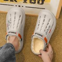 Zapatillas De Invierno Para Hombre Suaves Y Cálidas De Peluche Interior Para Dormitorio Calzado De Algodón EVA Clogs Confortables Tallas 38-45 - details 19