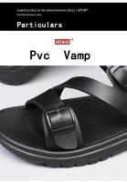 Sandalias De Verano Para Hombre Casual Deportivas PU Cuero No Eslipantes Transpirables Zapatos Romanos Playa Zapatos Del Jardín - details 8