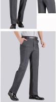 Pantalones Clásicos Para Hombre De Alta Calidad Verano Primavera Otoño Invierno Bizcaíno Casuales Negocios Pantalones Rectos De Cintura Alta Durable Suave Transpirable Antigüice Adecuado Para Oficina Comidas Noches Viajes Social - details 7
