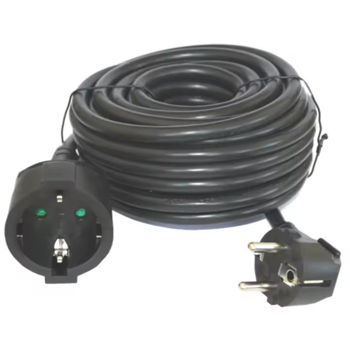 Cable prolongador de corriente silver electrics 10m - 3x 1.5mm - 250v - 16a - 3.500w negro - 1