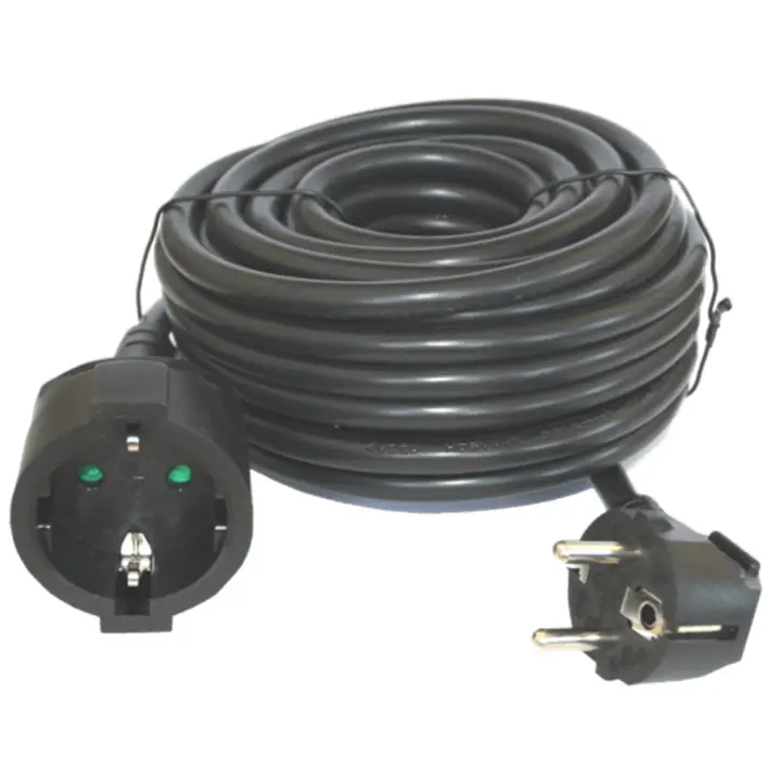 Cable prolongador de corriente silver electrics 10m - 3x 1.5mm - 250v - 16a - 3.500w negro - 1