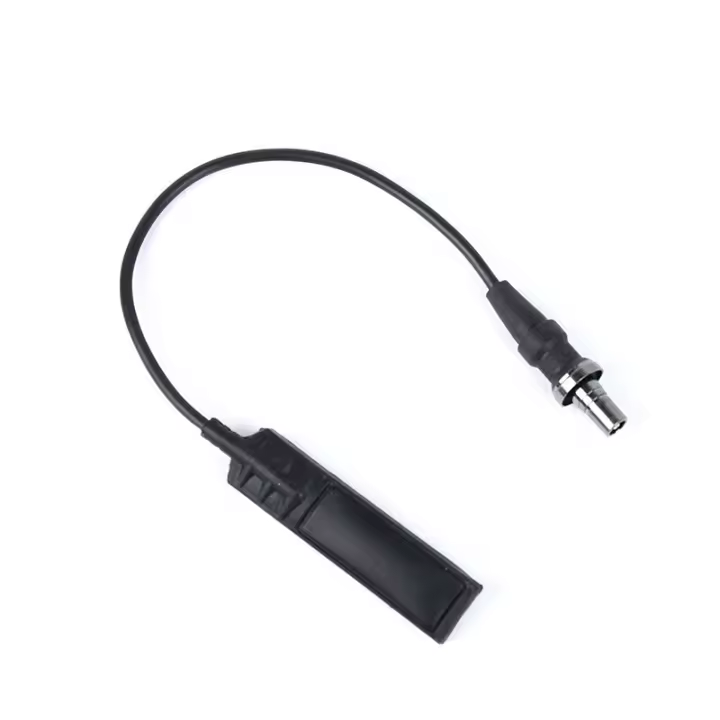 WADSN Linterna Táctica Surefir Con Botón De Presión Remoto Para Serie M300 M600 Luz Escuadrón Accesorios De Arma Long Switch Button Negro Material PE Plástico Y Metal - 1