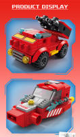 HUIQIBAO 472pcs 6en1 Camión De Bomberos De Ciudad Modelo Bloques De Construcción Figuras De Robot De Bombero Juguete De Construcción Para Niños Regalo - details 3