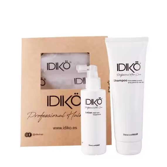 Pack RescueHAIR Champú & Loción de Idikö. Champú y loción anticaída - 1
