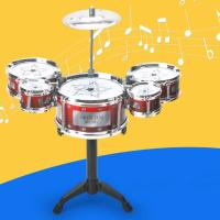 Batería De Jazz Dinámica Para Niños Juguetes Instrucciones De Percusión Occidental Instrumento Musical Para Principiantes Colores Rojo Azul Negro - details 6