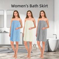 Toalla De Baño Absorbente De Microfibra Con Cierre Elástico En La Cabeza Y Color Sólido 1 Pieza Ropa De Punto De Spa - details 2