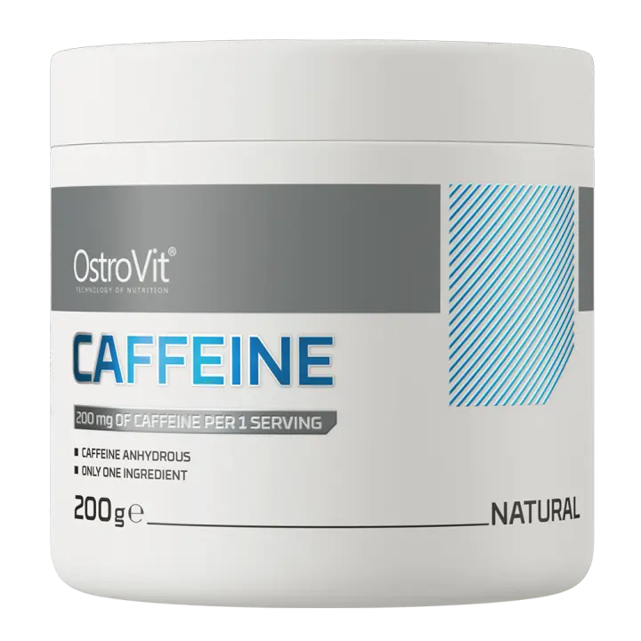 Cafeína Pura en Polvo OstroVit – 200 mg por Ración, 1000 Dosis, Sin Aditivos /Olympus Sport Nutrition - 1