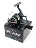 Carrete De Pesca DEUKIO 2024 5.2:1 Potencia Máxima 18lbs Engranaje De Aluminio Aviso De Pesca Para Agua Dulce Y Salada - details 15