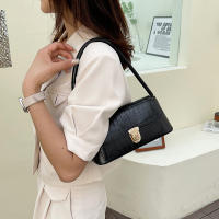 Bolso De Hombro Para Mujer Moda Versátil Pequeño Cuadrado PU Con Patrón De Piedras Bolsa De Mala Suerte Estilo Vintage Para Fiestas - details 9