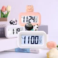 Reloj Despertador Digital de Dibujos Animados LED Lindo con Alarma Electrónica de Escritorio y Calendario - details 0