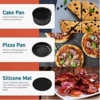 Juego de accesorios para freidora de aire de 7 pulgadas, rejilla para vapor de Maple inoxidable, Plato para pizza, 6 Unidades - details 1