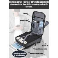 New Brand Mochila Viaje Cabina Avión Low Cost 40x30x12 (mochila vacía) x18 (mochila llena) Con Cremallera 180º y USB Trabajo Portátil - details 1