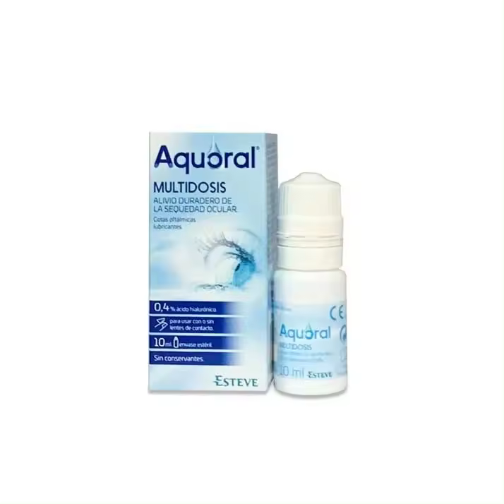 Aquoral Lubricante Ocular 0,4% 10 Ml - Protege y Alivia la Sequedad Ocular - 1