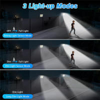 Luces Solares Exteriores 256 LED Con Sensor De Movimiento Iluminación Segura IP65 Impermeable Para Exteriores Cable De 16.4 Pies - details 0