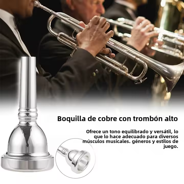 Mandíbula De Trombón Alto En Cobre (61/2AL) Piezas De Repuesto Para Instrumentos De Bronce Accesorios De Plata Plateada - 1