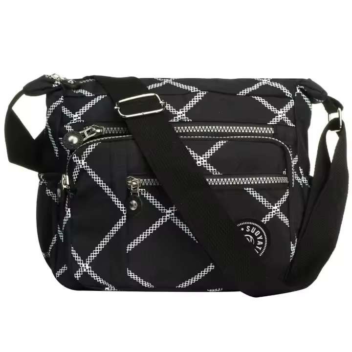 La Bolsa de mensajero de nylon de las mujeres, Bolso impermeable del hombre del multi-Bolso, Bolso de mensajero ligero del viaje - 1