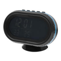 Reloj Electrónico Digital 4 En 1 Voltímetro Termómetro De Agua Y Luz Noturna Para Coche En Rojo Azul Verde Con Medidor De Temperatura Y Horloge - details 7