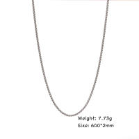 Collar De Moda Skyrim 60cm Cadenas Largas De Acero Inoxidable 2-4mm Gruesas Joyería Regalo Para Hombres Y Mujeres - details 2
