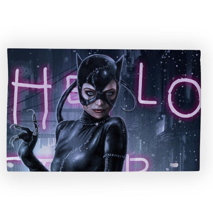 Bandera De C-Catwoman De Acción Científica Y Fantasía Para Fiesta De Picnic Decoración De Casa Exterior Camping Banderas De Película