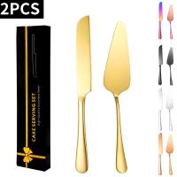 Juego De Cuchillo Y Espátula Para Pastel De Acero Inoxidable Herramienta De Pan Y Queso Para Cocinar Y Hornear Regalo - details 3