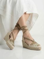 Calzados soraia, Sandalias Alpargatas de Cuña para Mujer con Tiras Cruzadas y Cordones para Atar al Tobillo, Calzado de Verano Bohemio - details 8