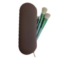 Gran Portador De Cepillos De Maquillaje Para Viajes Organizador De Cosméticos De Silicona Portátil Funda Suave Para Cepillos De Maquillaje - details 6