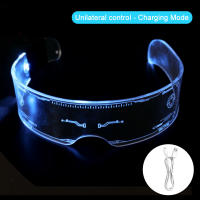 Gafas Luminosas LED Mejoradas Vintage Punk Para Decoración De Navidad Coloridas Y Fashion Para Fiestas Luz Nocturna Con Luz Neón - details 5