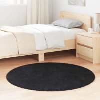 vidaXL Alfombra peluda de pelo largo NAVARRA 120x120cm poliéster en color Beige/Crema/Gris plateado y más - details 6