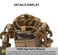 Bolsa Táctica De Agua Para Deportes Al Aire Libre Con Suelto Molle Y Correa De Hombro Portabotella De Nylon Para Viajes Y Caza - details 12