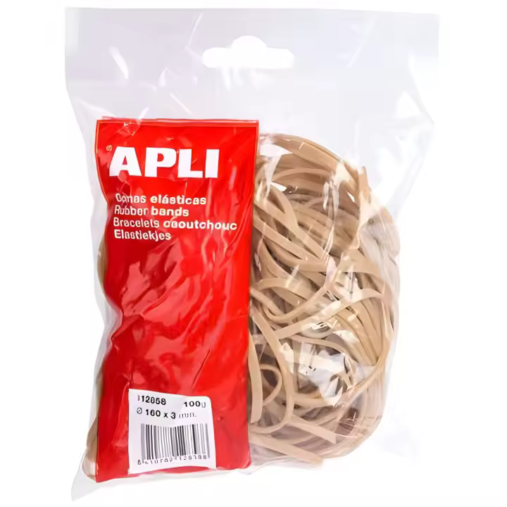 Apli goma elástica marrón caucho 160x3mm 100 gr. - 1